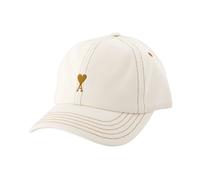 Ami Paris - Cappellino in cotone con Ami de Coeur - - Accessories - unisex - Bianco - ONE SIZE