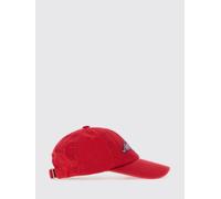 AMI PARIS Cappello da baseball in cotone con logo a contrasto OS Rosso