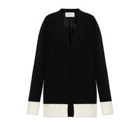 Ami Paris - Cardigan in Lana - - Knitwear - Donna - Nero - S
