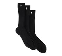Ami Paris - Cotton Three Pack Ami De Coeur Socks - - Underwear - unisex - Nero - S