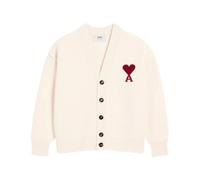 Ami Paris - De Coeur Cardigan - - Knitwear - Donna - Bianco - S