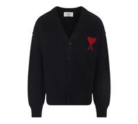 Ami Paris - De Coeur Cardigan - - Knitwear - Uomo - Nero - M