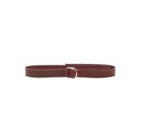 Ami Paris - Double Buckle Belt - - Accessories - Donna - Marrone - S