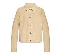 Ami Paris - Giacca in camoscio con logo - - Jackets - Uomo - Beige - L