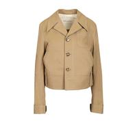 Ami Paris - Giacca in Cotone con Bottoni - - Jackets - Donna - Beige - M