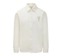 Ami Paris, ,Jackets ,Uomo ,Beige ,S De Coeur Overshirt