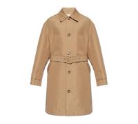 Ami Paris - Mac Cinturato in Twill di Cotone Idrorepellente con Cintura - - Coats - Uomo - Beige - L