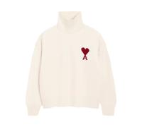 Ami Paris - Maglia Bianca con Cuore - - Knitwear - Uomo - Bianco - XL