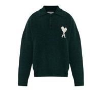 Ami Paris - Maglione a maniche lunghe con scollo a V - - Knitwear - Uomo - Verde - M