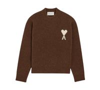 Ami Paris - Maglione Girocollo Quota - - Knitwear - Donna - Marrone - S