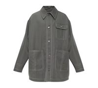Ami Paris - New Wool Worker Jacket - - Jackets - Donna - Grigio - M