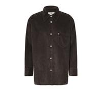 Ami Paris - Overshirt in Velluto a Coste con Spacchi Laterali - - Jackets - Uomo - Grigio - 2XS