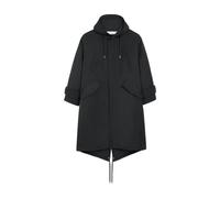 Ami Paris - Parka Imbottita in Nylon Sergé - - Coats - Uomo - Nero - M