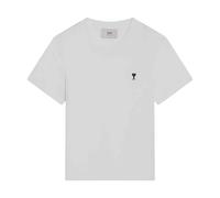 Ami Paris - Quota Cropped Contrasted Logo T-Shirt - - Tops - Donna - Bianco - M