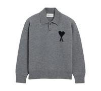 Ami Paris - Quota Polo Sweater - - Tops - Uomo - Grigio - XL