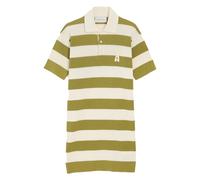 Ami Paris - Robe en maille coton ajourée rayée - -Dresses -Donna -Multicolore -M