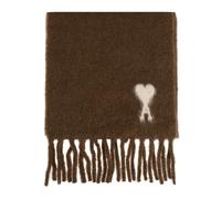 Ami Paris - Sciarpa di lana - - Accessories - unisex - Marrone - ONE SIZE