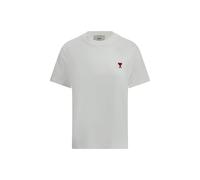 Ami Paris White Cotton T-Shirt - S