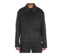 Ami Paris - Wool Blend Trucker Jacket - - Jackets - Uomo - Grigio - L