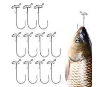 Ami per Esca di di Mare Kit Attrezzatura da Pesca con 12 Pezzi di Teste Jig | Ami Jig Head Resistenti per la Pesca per Acqua Salata, Rana, Pesce Gatto, Polpo, Trota e