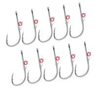 Ami Per Esche Vive, Ami Gallesi Per La Pesca - Ami Solidi Per Gamberetti Vivi - Ami Da Pesca In Acciaio Al Carbonio Con Ardiglioni E Fori Per Pesci Luna Piccoli Spigole