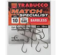 Ami Trabucco Match Specialist Barbless Pesca Carpa Feeder Con Occhiello|senza Ardiglione 15 Pezzi (10)
