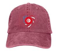 Amiamo l'America E La Tunisia per Sempre Donna Uomini Cappelli da papà Leggera Tappo Sportivo Traspirante Cappello da Cowboy per All'Aperto Campeggio Golf