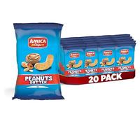 AMICA Chips - Cornetto Peanut Butter, 20 Confezioni da 100g | Snack al Mais al Gusto di Burro d'Arachidi