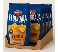 Amica Chips Eldorada Grigliata Patatine Spesse Senza Glutine Confezione da 5