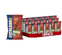AMICA Chips - Ortolana Pomodorino e Origano, 18 Confezioni da 40g | Snack Fritto di Patate e Verdura, Senza Glutine