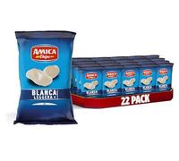 AMICA Chips | Patatine Blanca Pellet, Leggera e Croccante, Snack con Fecola di Patate, Senza Glutammato Monosodico, Con Olio di Semi di Girasole, 22 Pezzi x 80 gr