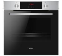 Amica EBPX 945 600 E EEK: A+ XXL Einbaubackofen, 60cm breit, 77L, 3 Pyrolyseprogramme, RapidWarmUp, versenkbare Knebel, Timer, Halogenbeleuchtung, Edelstahl