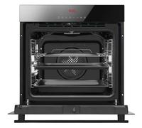 Amica EBPX 946 610 S A+ Einbau-Backofen, 60 cm breit, 77 L, Pyrolyse, XXL Backofen, Teleskopauszug, Openup, Schwarz