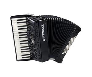 Amica III 72 Piano-Akkordeon schwarz, silent key