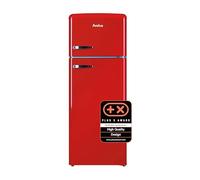 Amica KGC 15630 R Retro - Frigorifero congelatore, 144 cm (altezza) x 55 cm (larghezza) x 62 cm (profondità), design retrò, frigorifero con congelatore