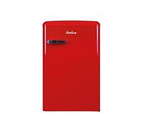 Amica VKS 15620-1 R - Frigorifero in stile retrò, colore: rosso peperoncino (rosso), 88 cm (altezza) x 55 cm (larghezza) x 62 cm (profondità)