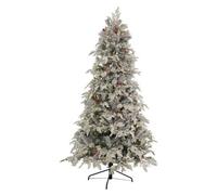 Albero di natale Amicasa Con 500 luci led pigne, bacche