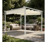 Amicasa Copertura pergola 3x4 m Top di ricambio Ecrù - G199