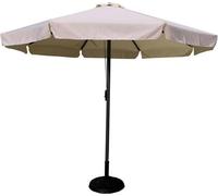 Amicasa Ombrellone da Giardino 3x3 mt in Alluminio colore Grigio Ecrù - Class