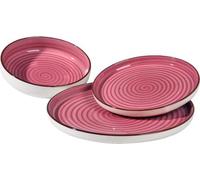 Amicasa Servizio Piatti 18 Pezzi colore Rosa Art 25 Vertigo - SPT691VR