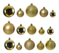 Amicasa Set palline albero Natale (100pz) Plastica Gold 9948821