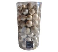 Amicasa Set palline albero Natale (100pz) Plastica Pearl 9956272