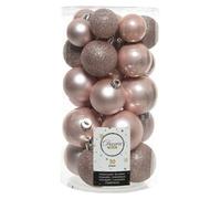 Amicasa Set palline albero Natale (30pz) Plastica Blush pink 9022937