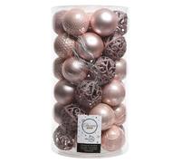 Amicasa Set palline albero Natale (37pz-6cm) Plastica Blush pink 9020808
