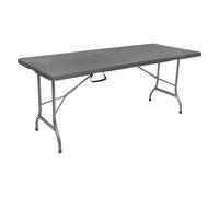 Amicasa Tavolo da esterno acciaio Fisso Gray (180x75x72cm) SZK 180