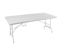 Amicasa Tavolo da esterno acciaio Fisso White (180x75x72cm) SZK 180