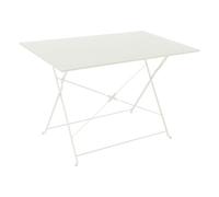 Amicasa Tavolo da esterno acciaio ROCK Fisso Bianco caldo (110x70x72cm) TB0009