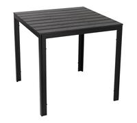 Amicasa Tavolo da esterno MILANO Fisso Antracite (78x78cm) SLA 78