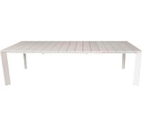 Amicasa Tavolo da Giardino Allungabile Rettangolare in Alluminio 215/281x 100 cm colore Bianco - Orlando