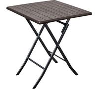 Amicasa. Tavolo da Giardino Pieghevole Picnic Colore Marrone SAK-62 Modello Wood